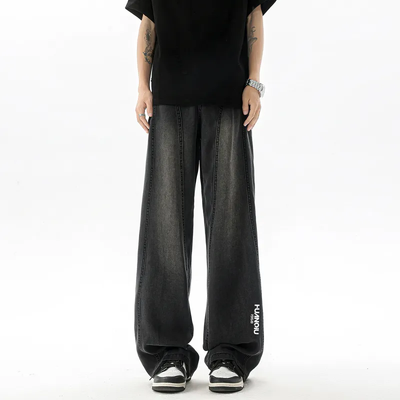HUANQIU Jeans Unisex-9