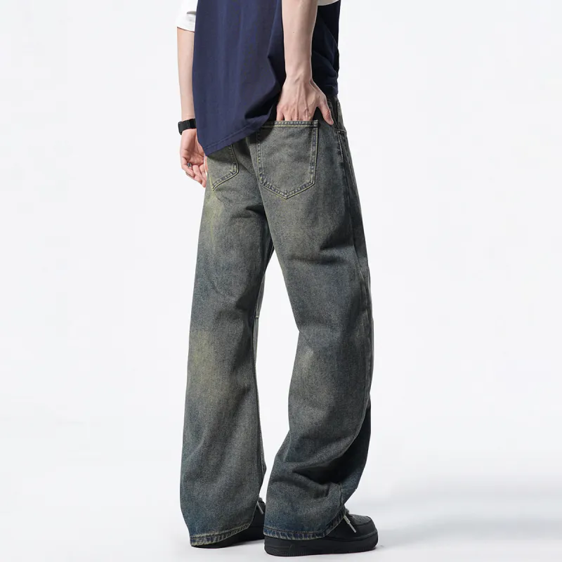 HUANQIU Jeans Unisex-4