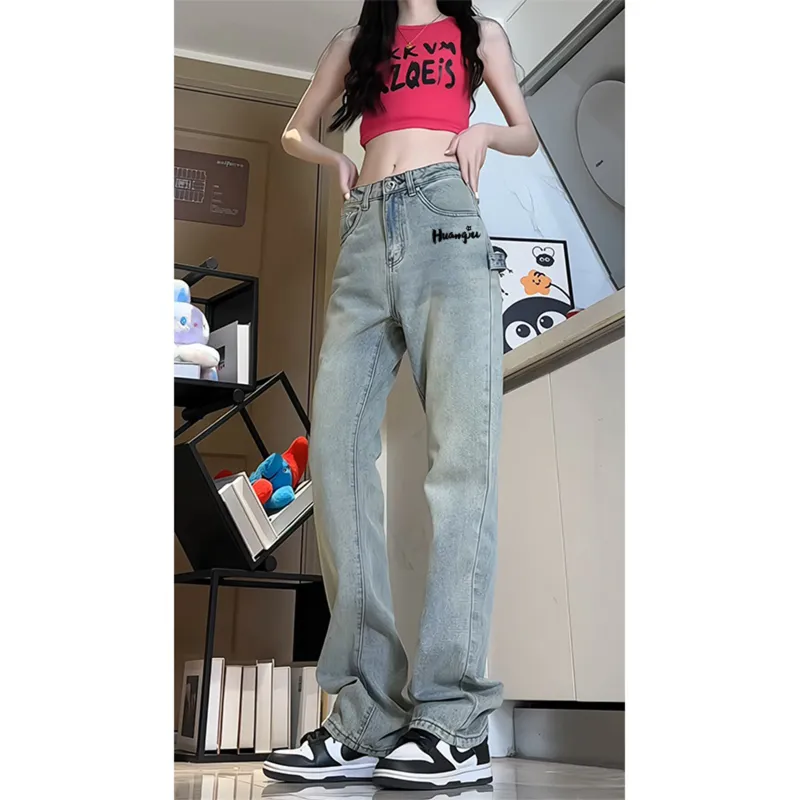 HUANQIU Jeans Unisex-5