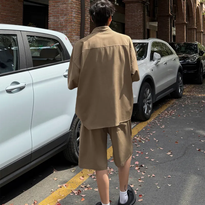HUANQIU Shirt Matching Set Unisex-19