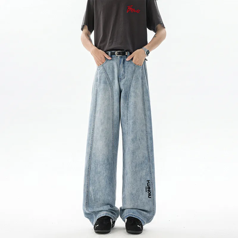 HUANQIU Jeans Unisex-3
