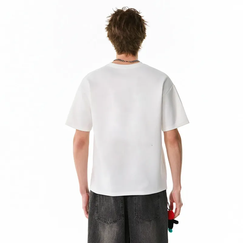 HUANQIU Short Sleeved T Shirts Unisex-9