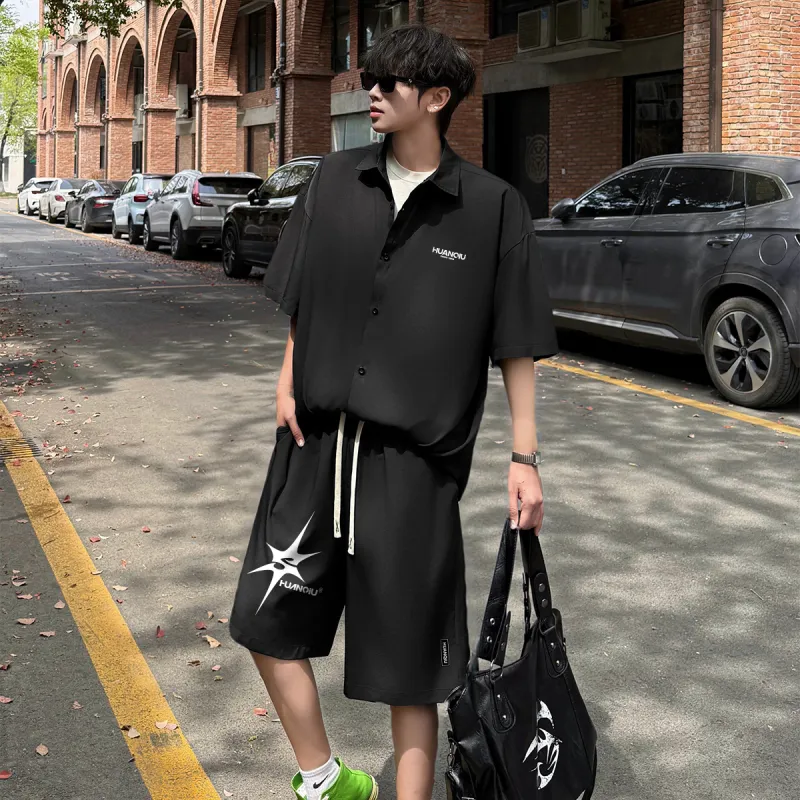 HUANQIU Shirt Matching Set Unisex-22