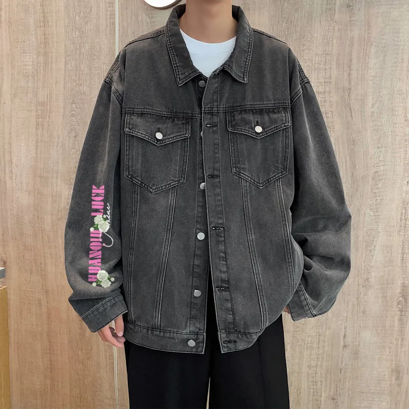 HUANQIU Denim Jackets Unisex-2