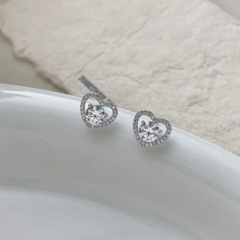 OUBI.YABI Zircon Stud Earrings Women's-1