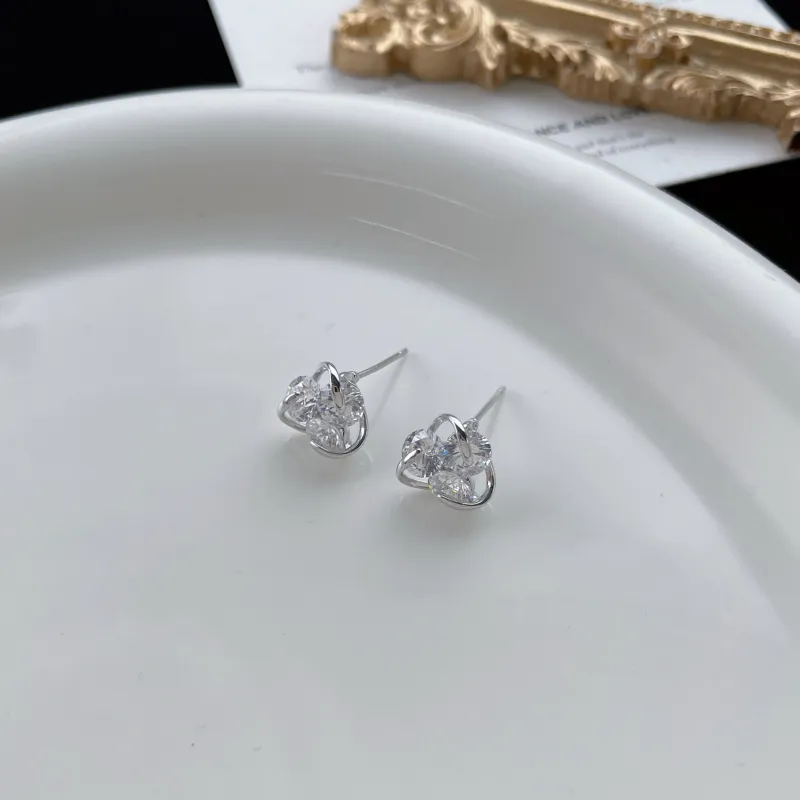 OUBI.YABI 925 Sterling Silver Stud Earrings Women's-1