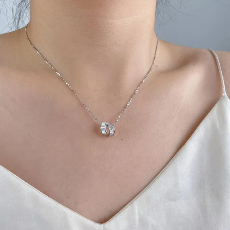OUBI.YABI 925 Sterling Silver Necklaces Women's-2
