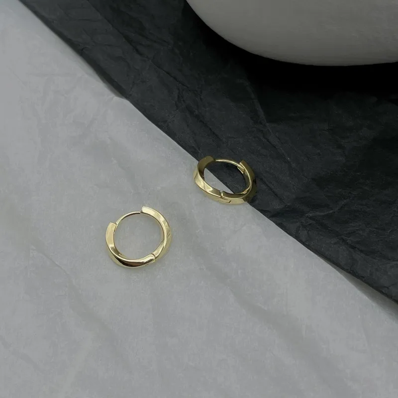 OUBI.YABI White 14K Gold Plated Copper Earrings Women's-1
