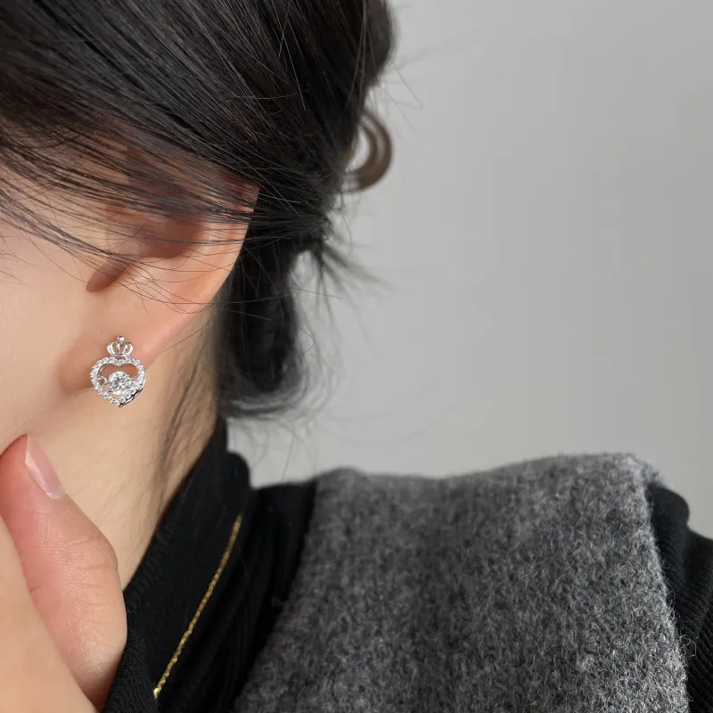 OUBI.YABI 925 Sterling Silver Stud Earrings Women's-2