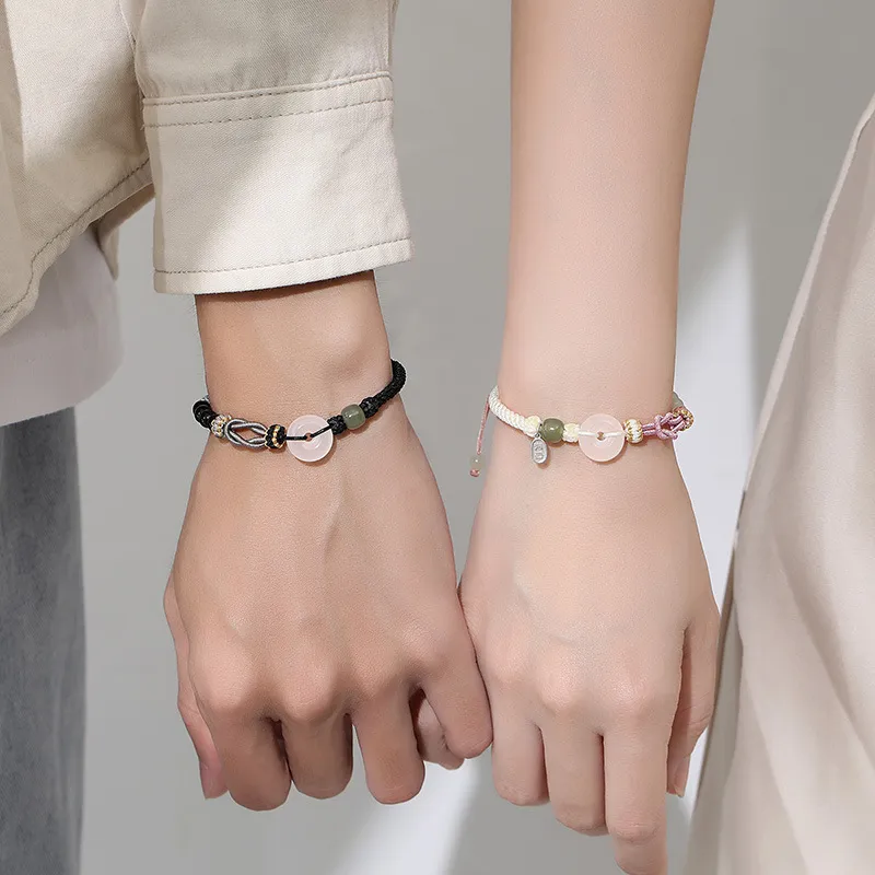 220 True Cause 284 Hetian Jade Bracelets Unisex Pale Greenish White Jade-2