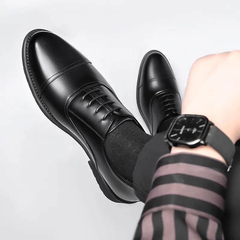 Shanpijiang Dress Shoes Men's Black-2