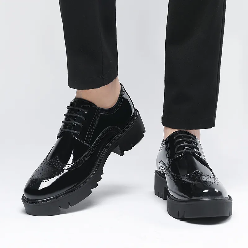 Shanpijiang Dress Shoes Men's Black-2