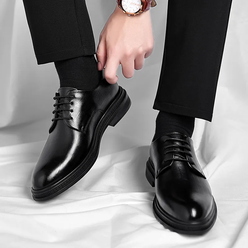 Shanpijiang Dress Shoes Men's Black-4