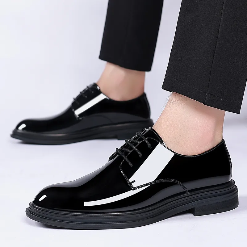 Shanpijiang Dress Shoes Men's Black-1