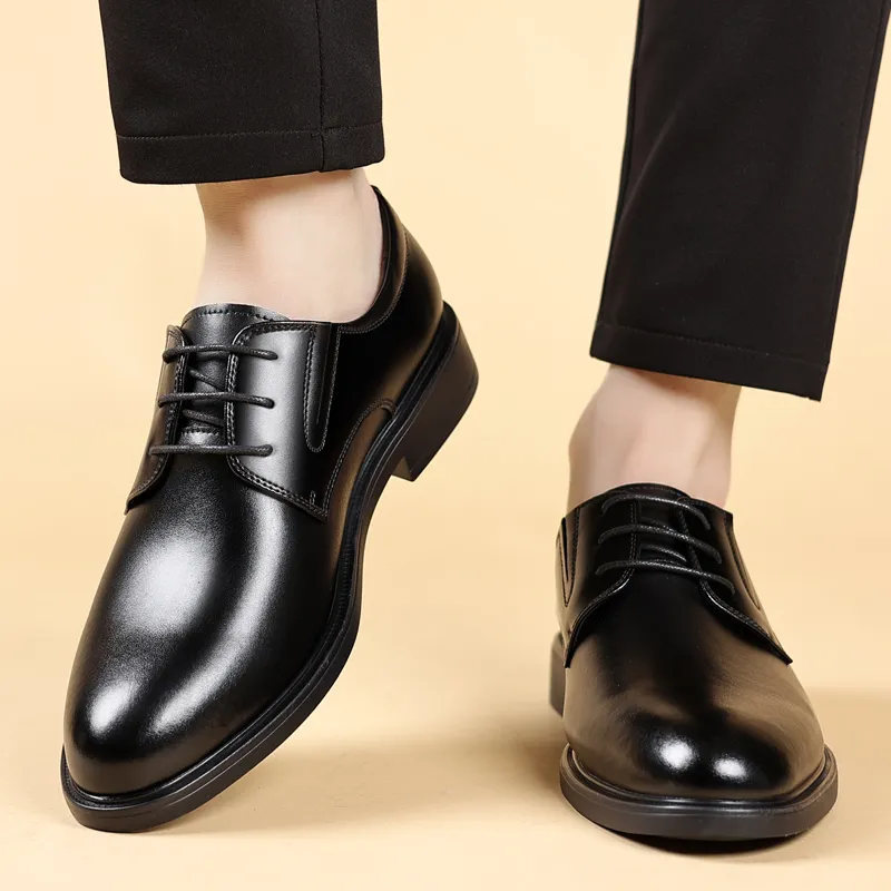 Shanpijiang Dress Shoes Men's Black-1