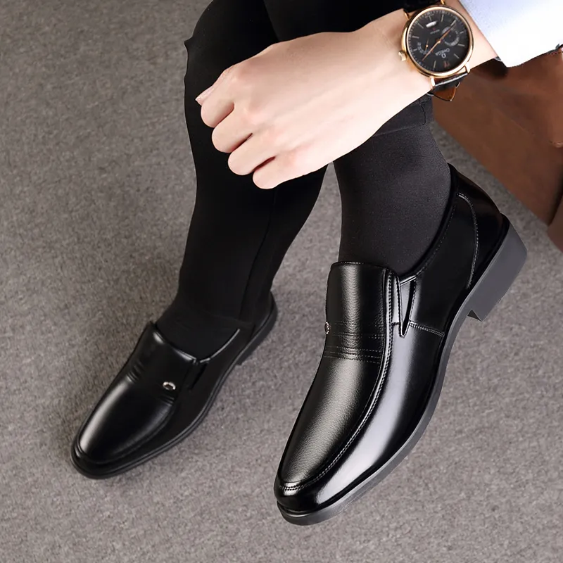 Shanpijiang Dress Shoes Men's Black-2