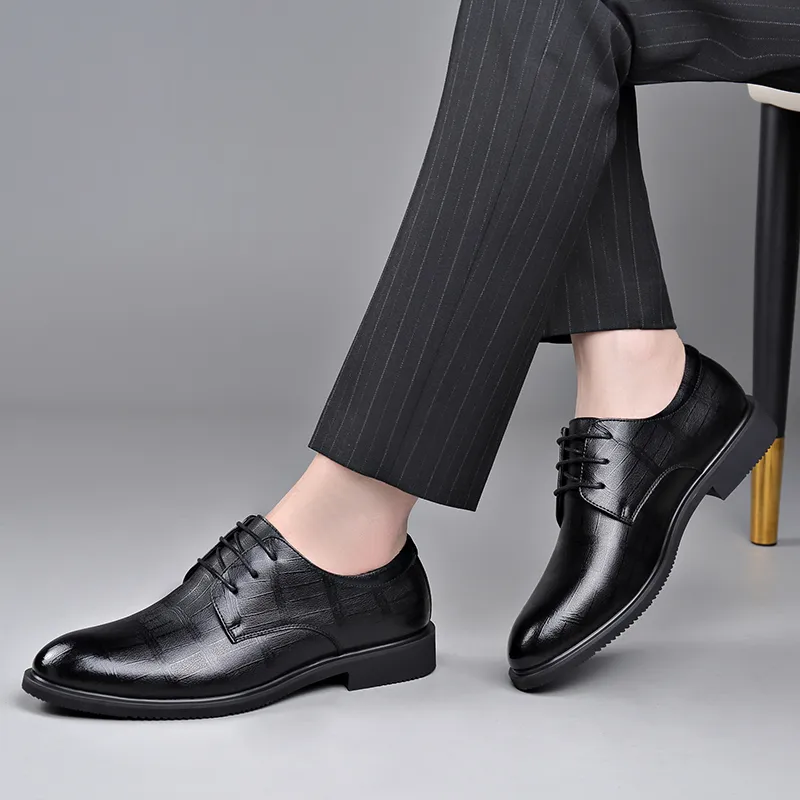 Shanpijiang Dress Shoes Men's Black-2