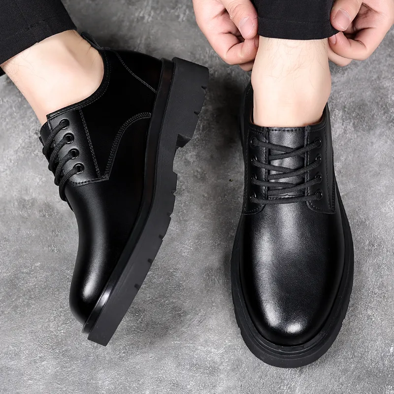 Shanpijiang Dress Shoes Men's Black-3