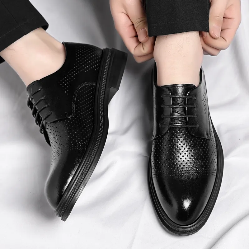 Shanpijiang Dress Shoes Men's Black-3