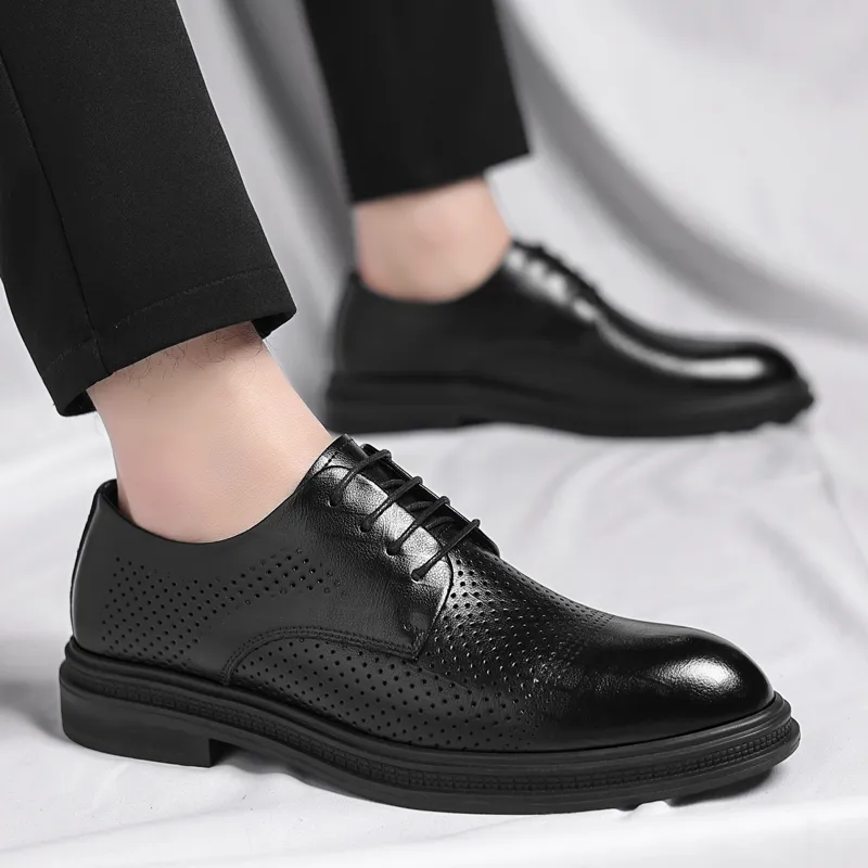 Shanpijiang Dress Shoes Men's Black-2