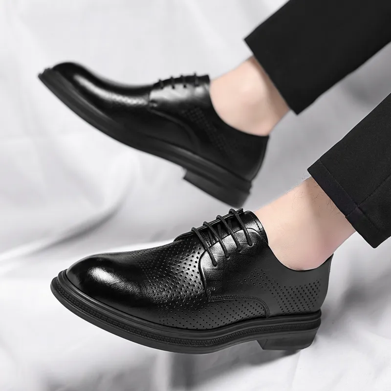 Shanpijiang Dress Shoes Men's Black-4