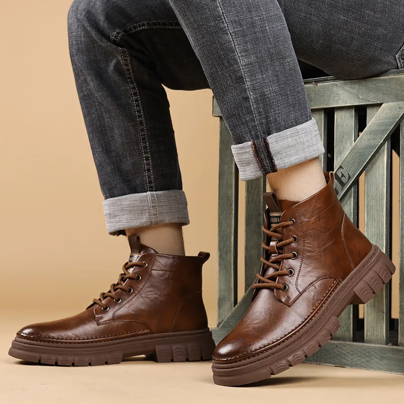 Shanpijiang Short Martin Boot Men's-4