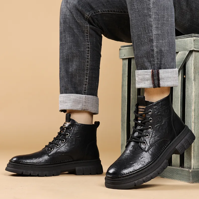Shanpijiang Short Martin Boot Men's-11