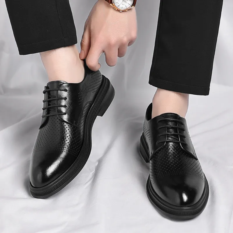 Shanpijiang Dress Shoes Men's Black-1