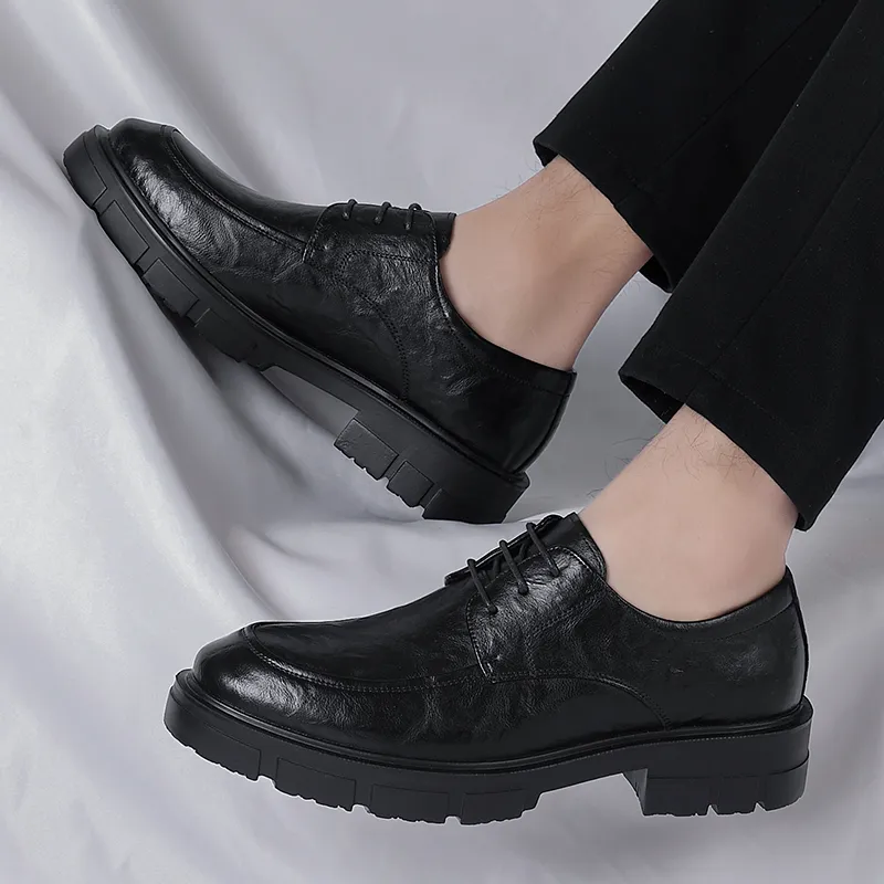 Shanpijiang Men's Casual Shoes Men Low Top Black-1