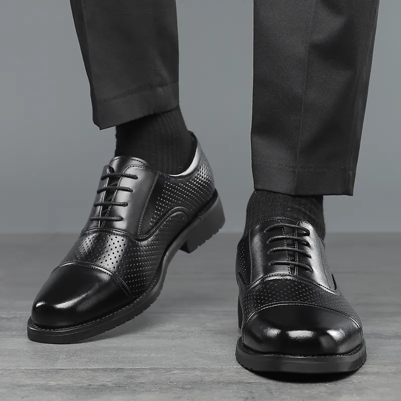 Shanpijiang Dress Shoes Men's Black-3