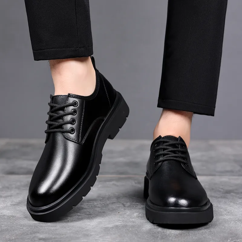 Shanpijiang Dress Shoes Men's Black-2