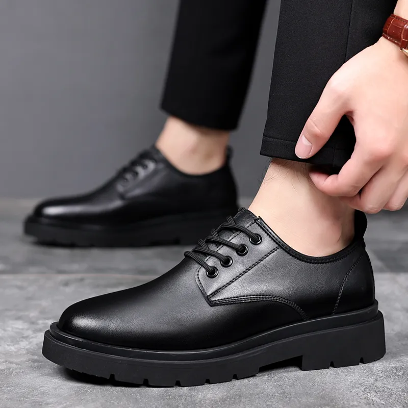 Shanpijiang Dress Shoes Men's Black-1