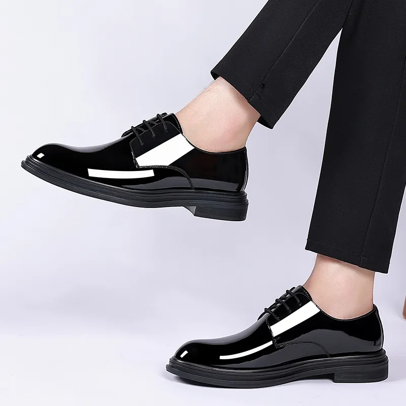 Shanpijiang Dress Shoes Men's Black-4