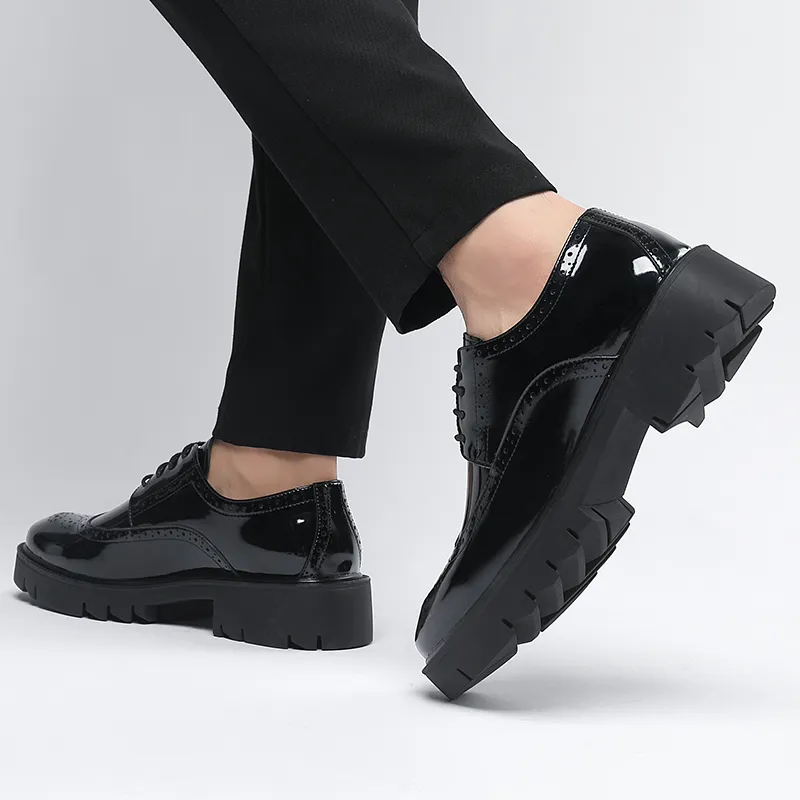 Shanpijiang Dress Shoes Men's Black-4