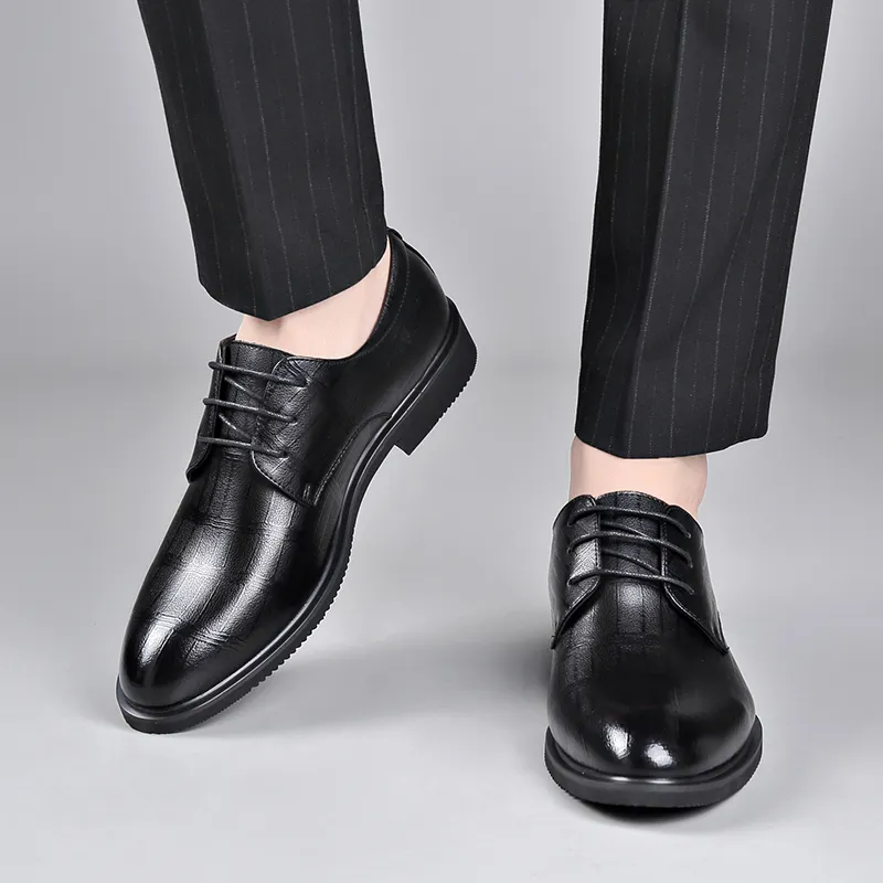 Shanpijiang Dress Shoes Men's Black-3