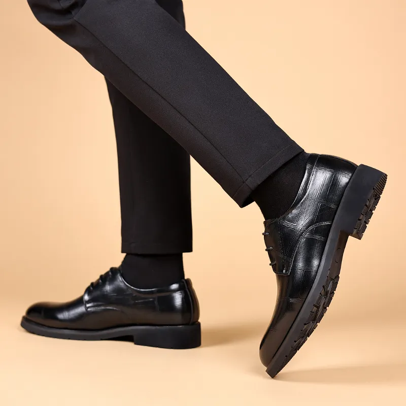 Shanpijiang Dress Shoes Men's Black-4