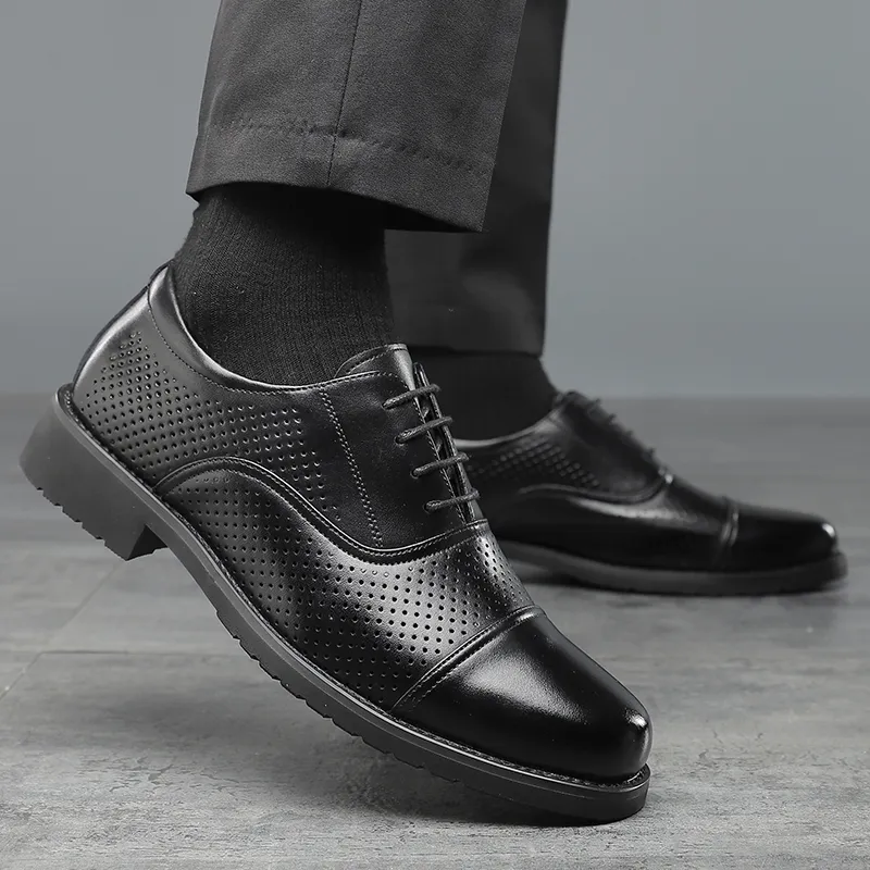 Shanpijiang Dress Shoes Men's Black-2