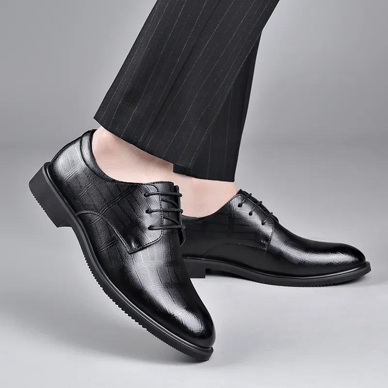 Shanpijiang Dress Shoes Men's Black-4