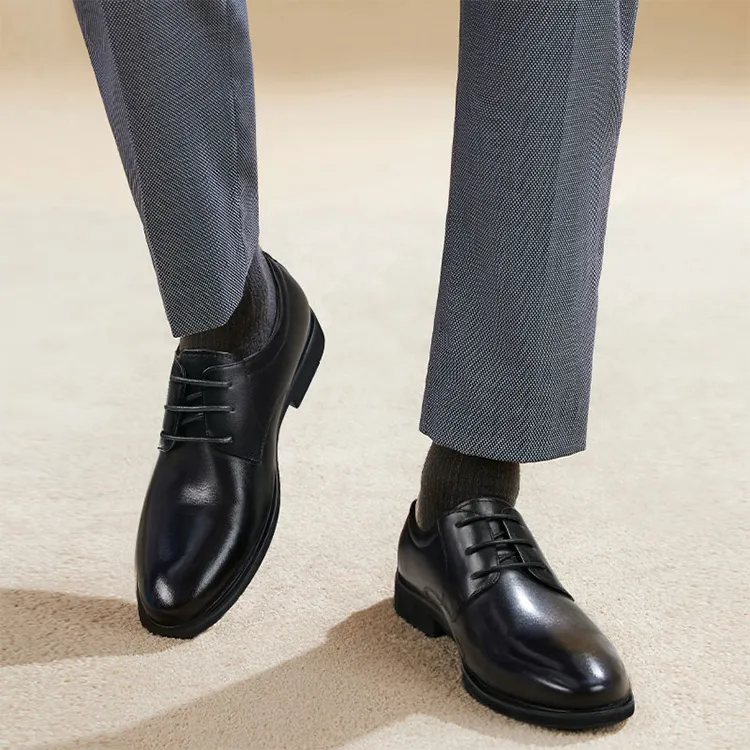 AOKANG Cotton Leather Shoes Dress Shoes Men's-5