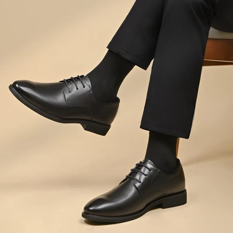 AOKANG Cotton Leather Shoes Dress Shoes Men's-3
