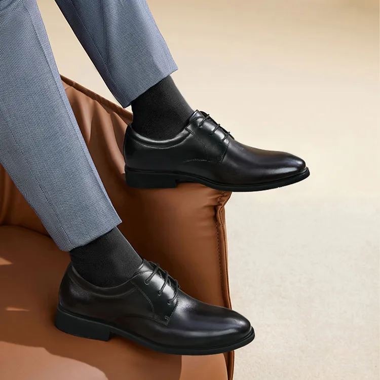 AOKANG Cotton Leather Shoes Dress Shoes Men's-4