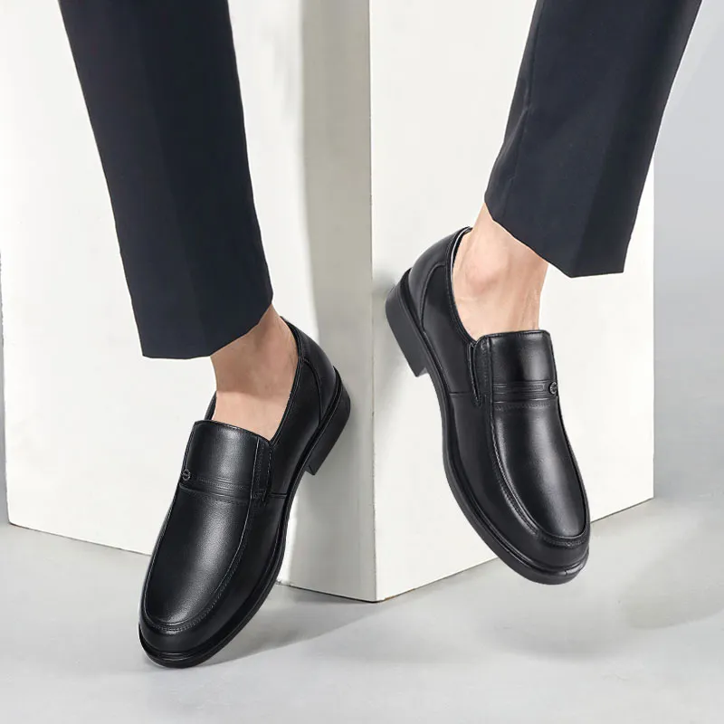 AOKANG Men's Shoes Dress Shoes Men's Black Brown-2