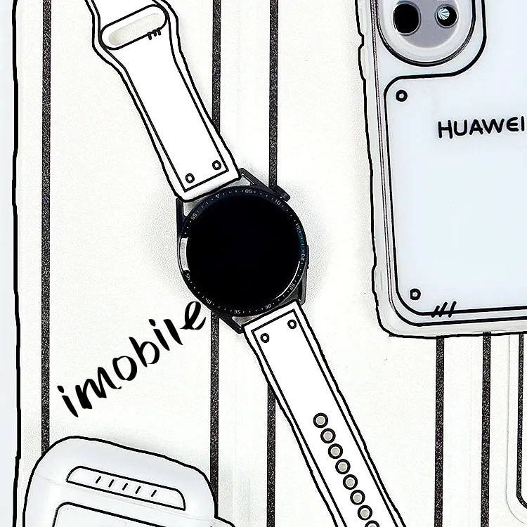 Imobile Huawei Xiaomi Samsung VivoOPPO Compatibility Watch Band Length 20.7cm Silicone Material-1