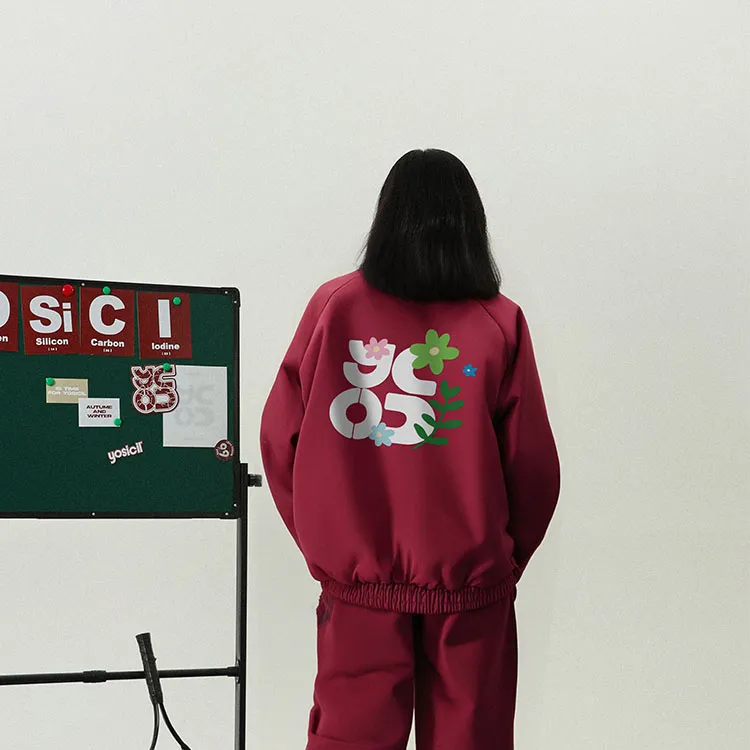 YOSICIL Jackets Coats Unisex Burgundy-2