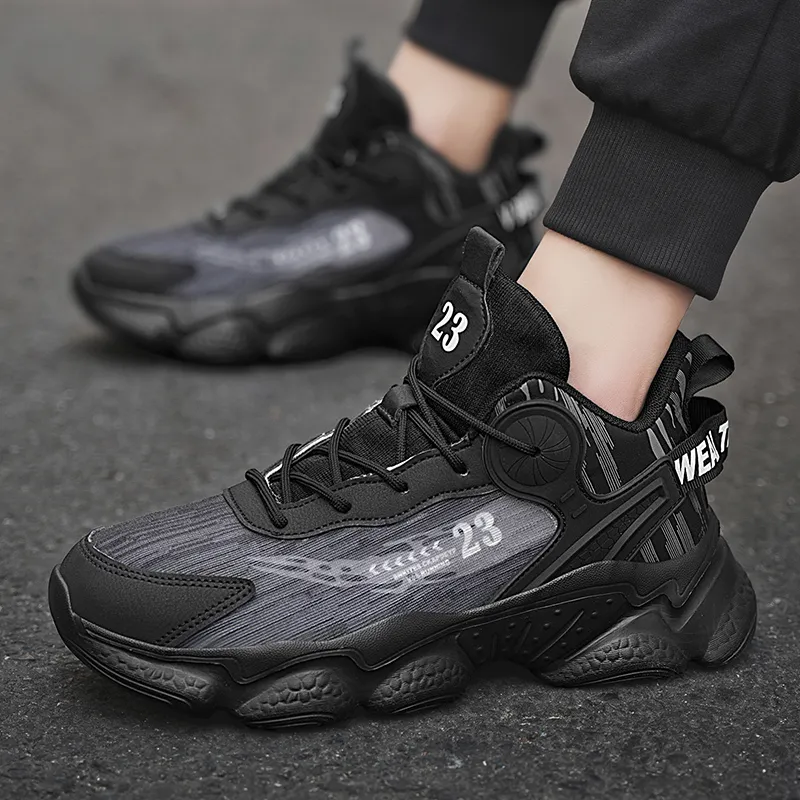 PNKE Slip Resistant, Abrasion Resistant, Breathable, Lightweight, Height Increasing Low Top Chunky Sneakers Men's-11