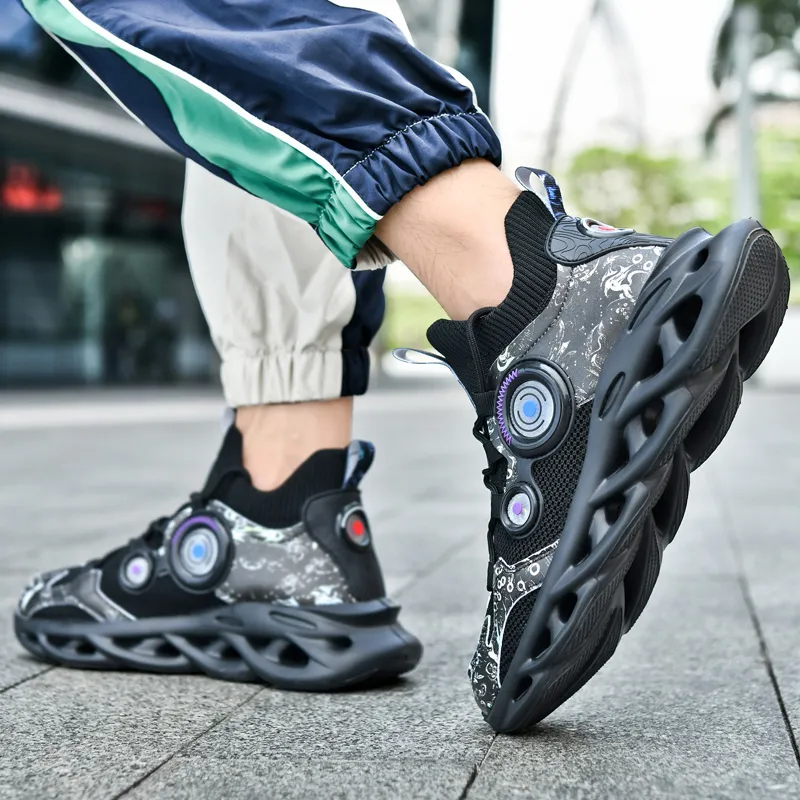 PNKE Anti-Slip And Wear-Resistant Breathable Low-Top Chunky Sneakers Men's-5