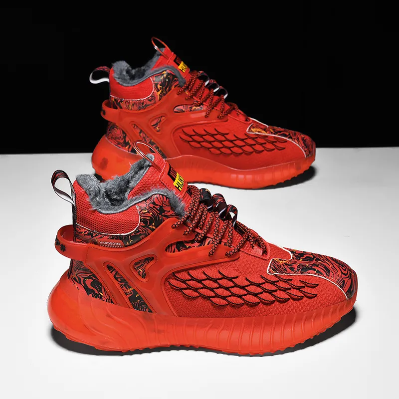 PNKE Anti-Slip And Wear-Resistant Height Increasing Warm Casual Shoes Men's-24