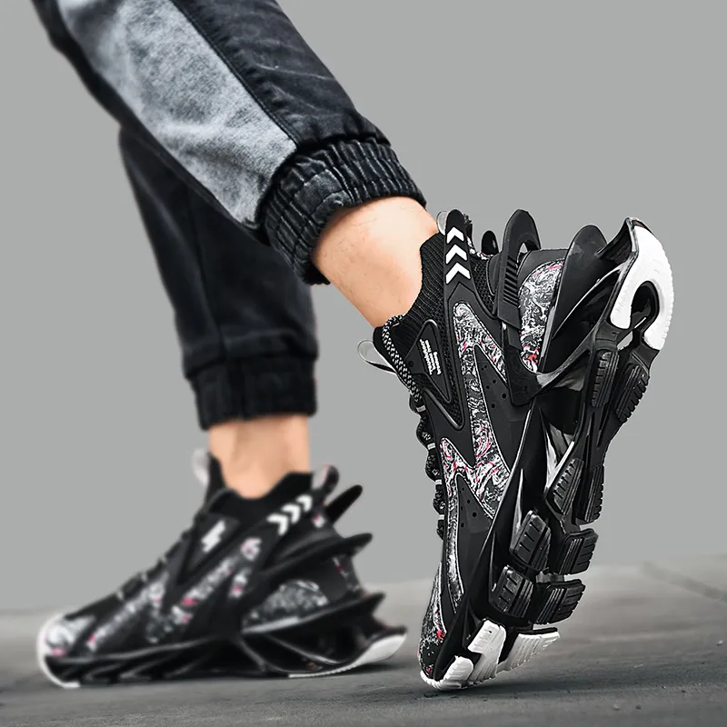 PNKE Cushioning Anti-Slip Wear-Resistant Breathable Height Increasing High-Top Casual Shoes Men's-13