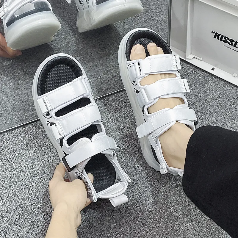 PNKE Beach Sandals Men White, Red, Black, White-20