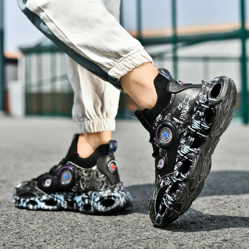 PNKE Cushioning Anti-Slip Wear-Resistant Breathable Height Increasing Low-Top Running Shoes Men's-23